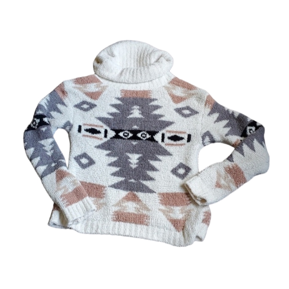 Aztec turtleneck sweater